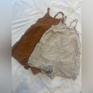 Pair of Old Navy girls rompers, size 3T